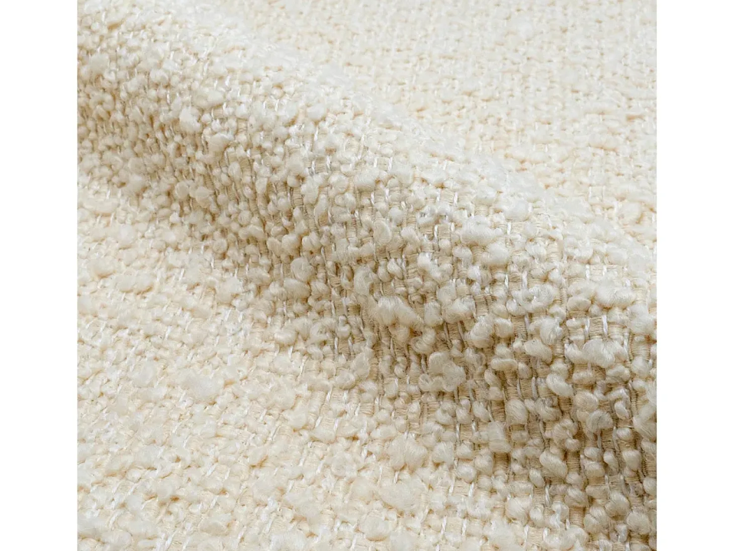 Set de 2 sillas de bar de media altura en tela beige 75 cm - Misty