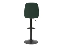 Set de 2 taburetes de cocina de diseño regulables terciopelo verde HOLO