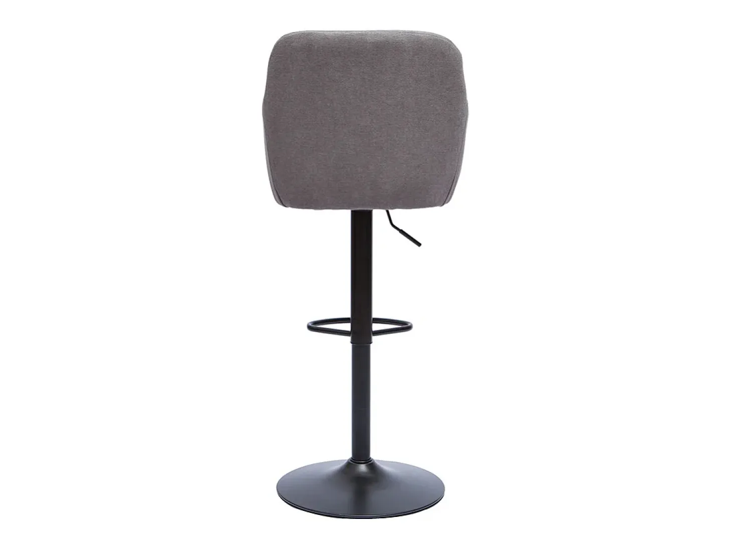 Set de 2 taburetes de cocina ajustables efecto terciopelo gris claro AMIKA