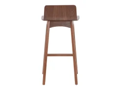 Set de 2 taburetes de cocina nórdicos nogal 65 cm BALTIK