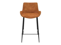 Set de 2 taburetes para isla de cocina en sintético camello 65 cm - Pirata