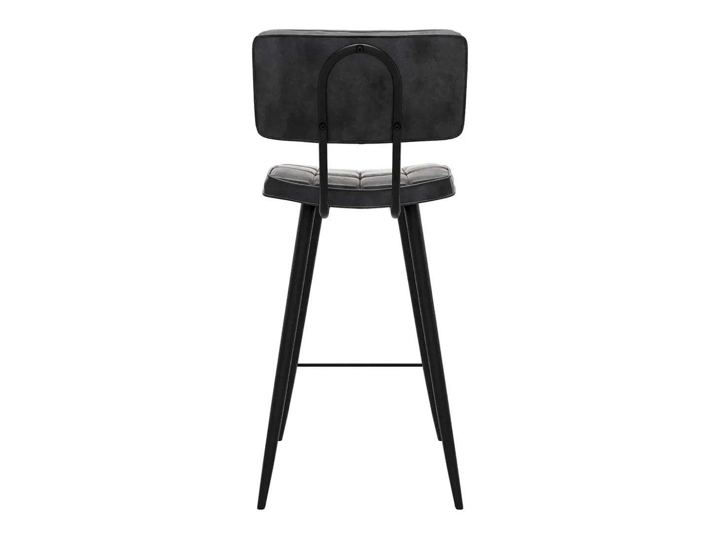 Set de 2 taburetes para isla de cocina gris/negro 66 cm - Texas