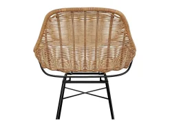 Set de 2 taburetes para isla de cocina en resina tejida natural 65 cm - Carmela