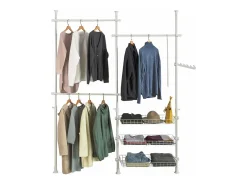 Set de Dos Cestas de Alambre de Metal Multiusos para Ropa 83 x 38 x 8 cm FRG34-P02 SoBuy ES