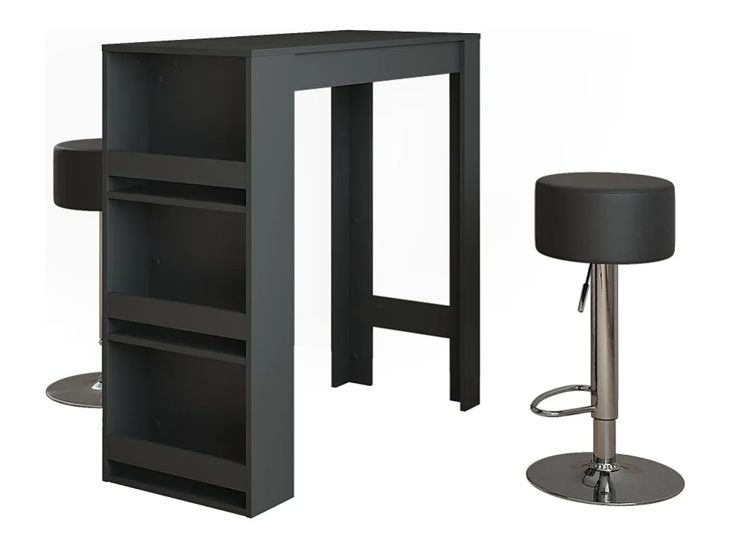 Set de mesa de bar antracita 45x110x106 repose