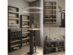 Set de mesa de bar blanco/sonoma 45x110x106 repose