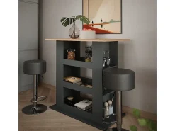 Set de mesa de bar oro power roble/antracita 110x65x106 repose
