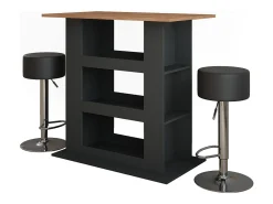 Set de mesa de bar oro power roble/antracita 110x65x106 repose
