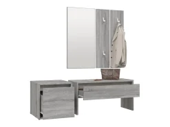 Set de muebles de recibidor madera contrachapada gris Sonoma ES141111