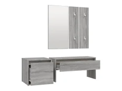 Set de muebles de recibidor madera contrachapada gris Sonoma ES141111