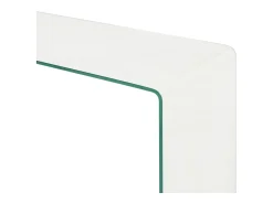 Set mesas de centro 2 pzas vidrio templado 90x30x20/110x30x40cm