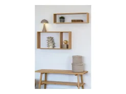 Set van 2 SEBAL opbergmanden met deksel – Beige Katoen