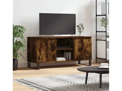 Sigtrud Mueble de TV madera de ingeniería roble ahumado 104x35x50 cm