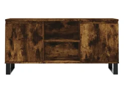 Sigtrud Mueble de TV madera de ingeniería roble ahumado 104x35x50 cm