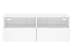 Sil Mueble de pared para TV madera de ingeniería blanco 80x30x30 cm