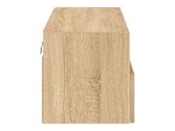 Sil Mueble de pared TV madera ingeniería roble Sonoma 80x30x30 cm
