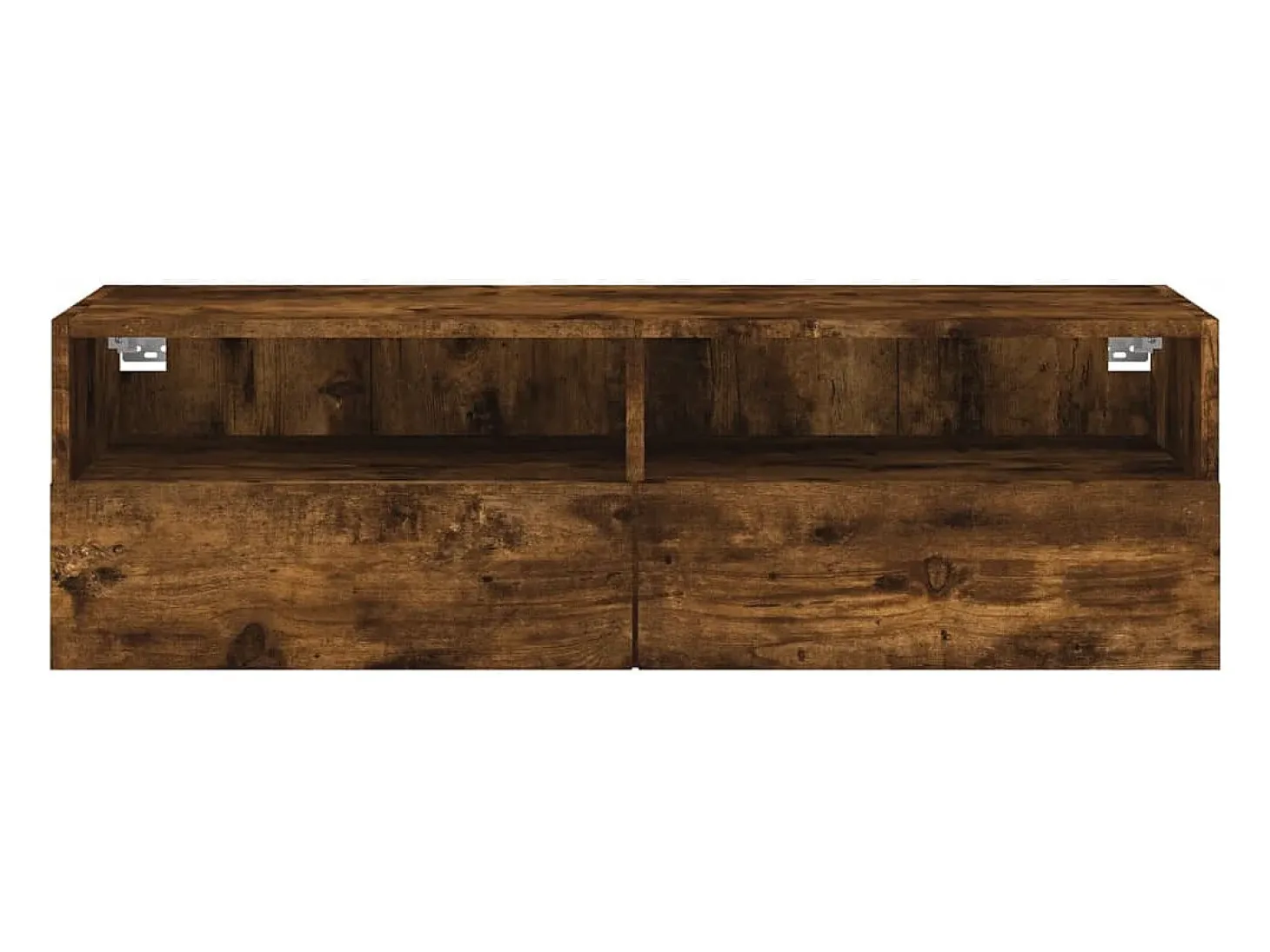 Sil Mueble de pared TV madera ingeniería roble ahumado 100x30x30 cm
