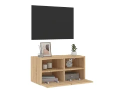 Sil Mueble de TV de pared madera ingeniería roble Sonoma 60x30x30cm