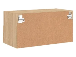 Sil Mueble de TV de pared madera ingeniería roble Sonoma 60x30x30cm