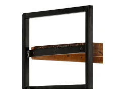 Sildor Estantería de 4 niveles madera maciza reciclada 80x30x180 cm