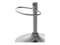 Silla de bar ajustable 62/84 cm en tejido gris claro - Louis