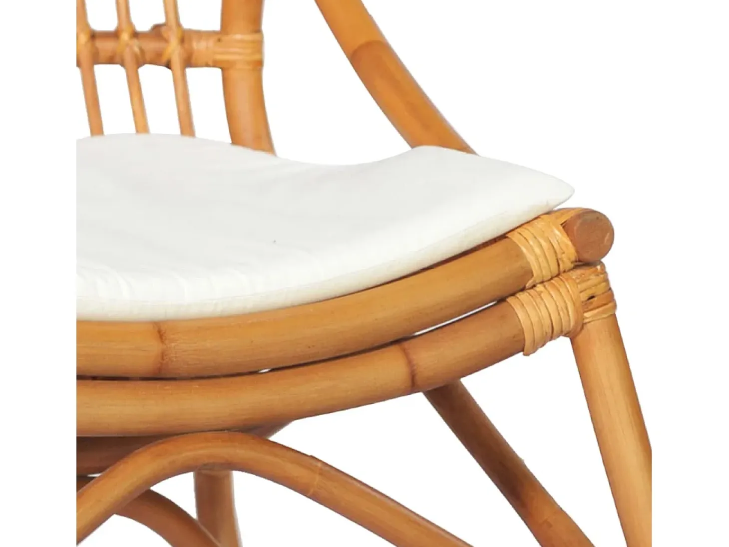 Silla de ratán lino marrón claro