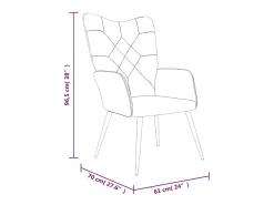 Silla de relajación con reposapiés tela patchwork