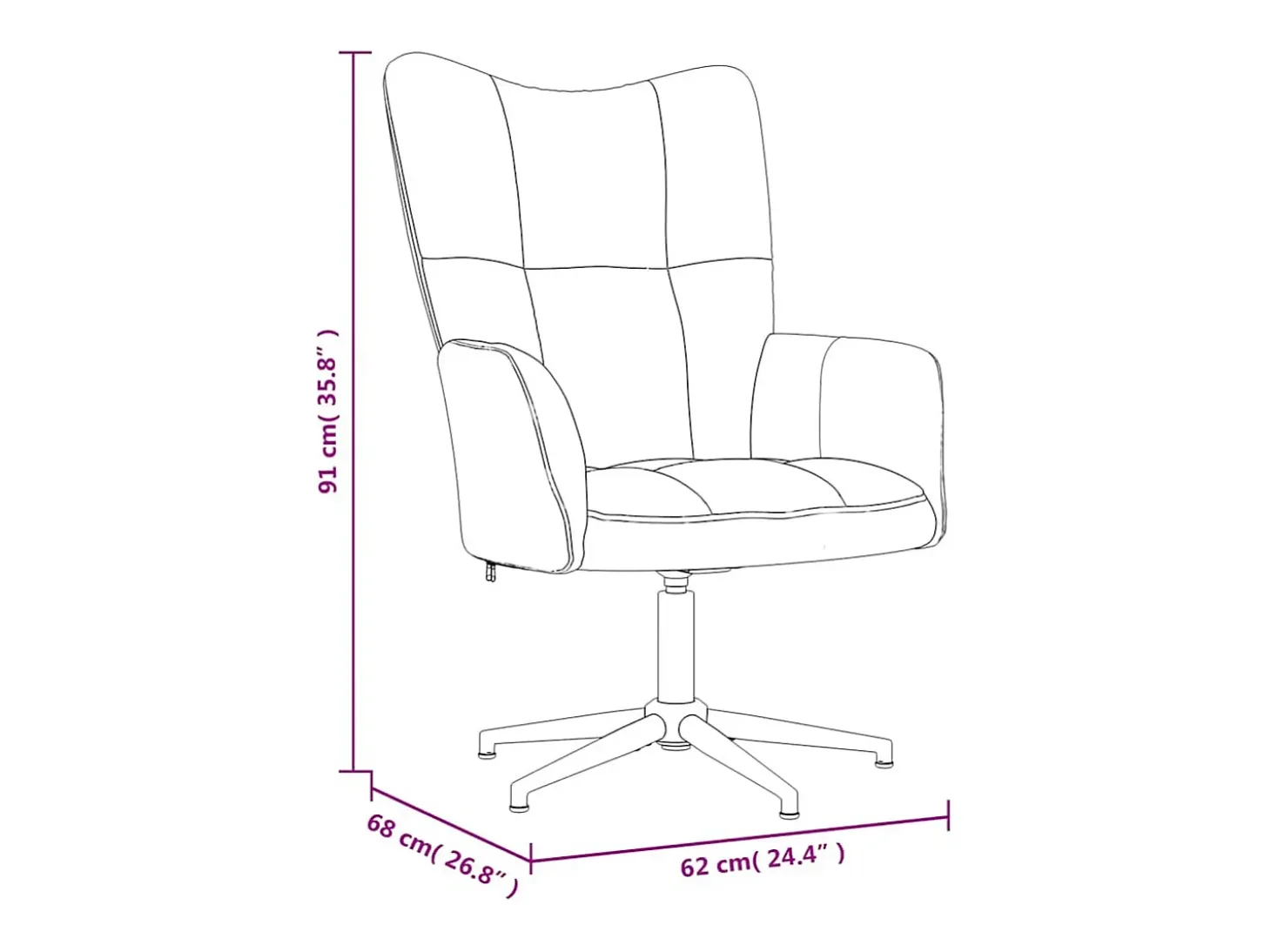 Silla de relajación con reposapiés terciopelo gris claro