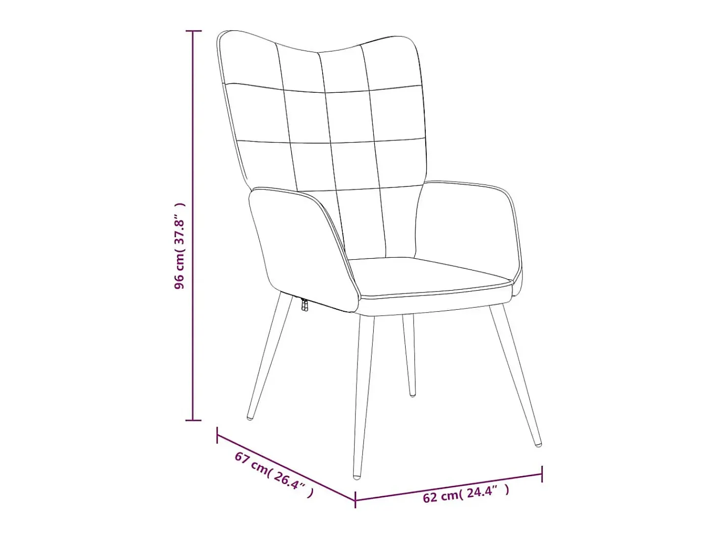 Silla de relajación con reposapiés tela gris claro