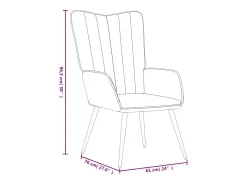 Silla de relajación con reposapiés terciopelo amarillo mostaza