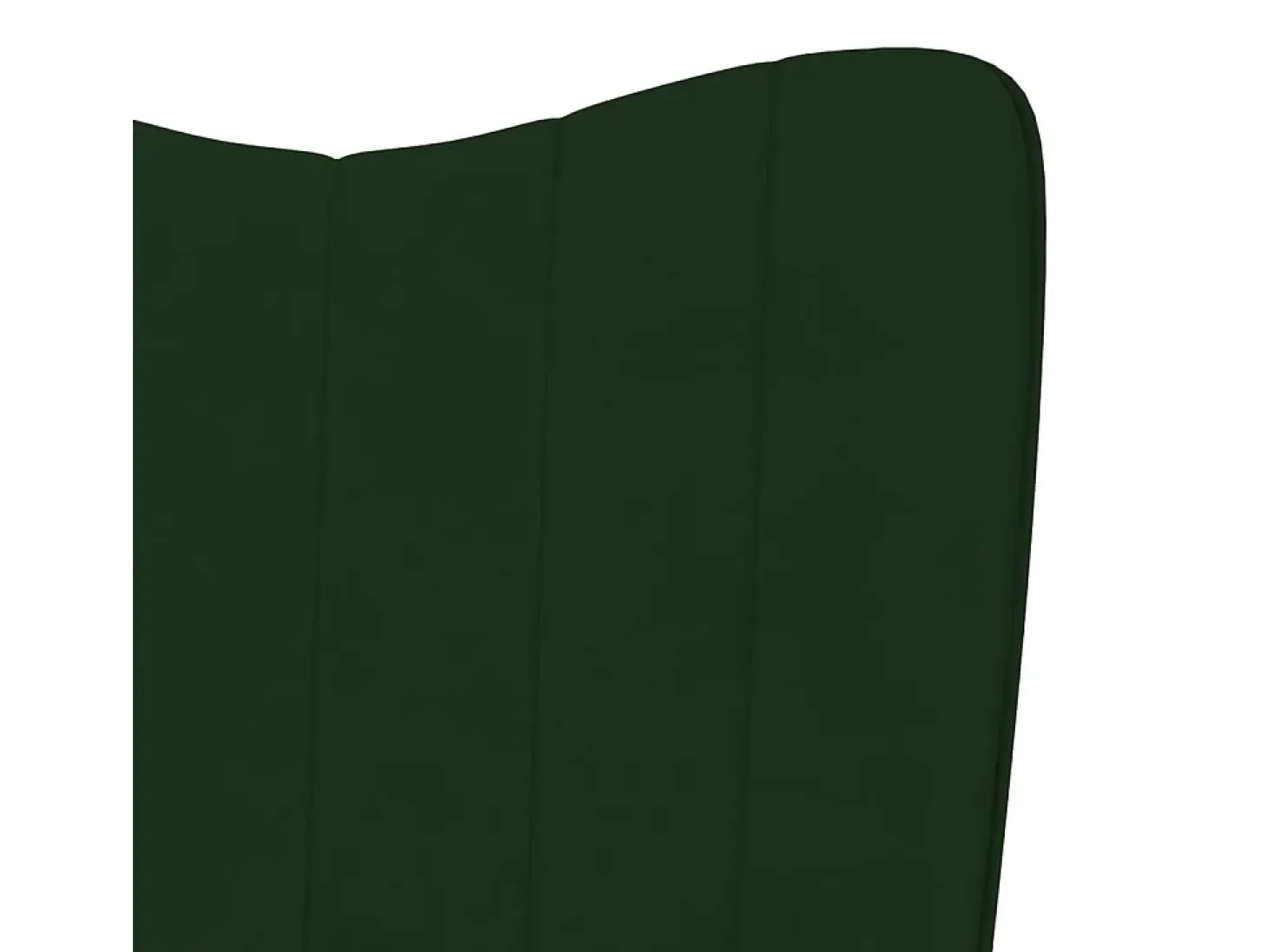 Silla de relajación con taburete terciopelo verde oscuro