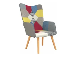 Silla de relajación de tela patchwork