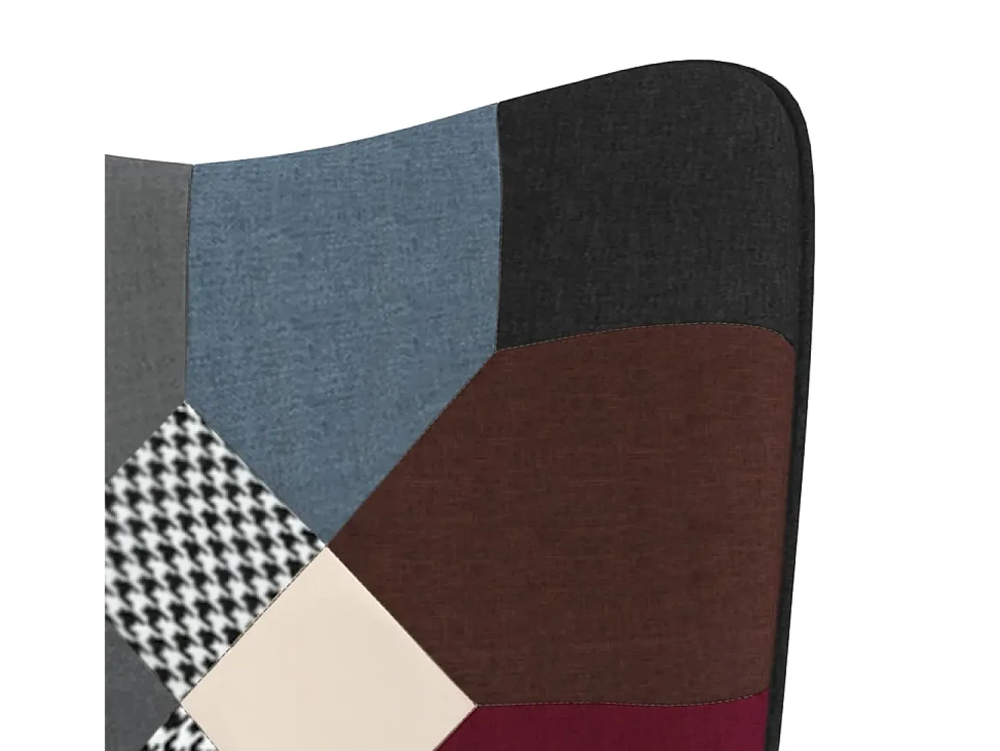 Silla de relajación de tela patchwork