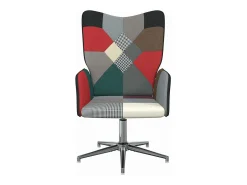 Silla de relajación de tela patchwork