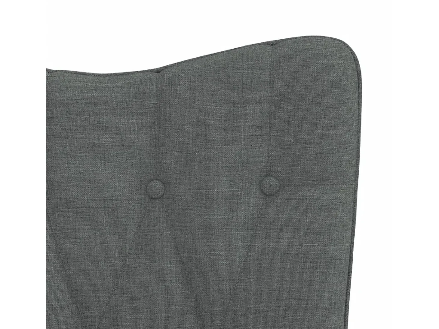 Silla de relajación de tela gris oscuro