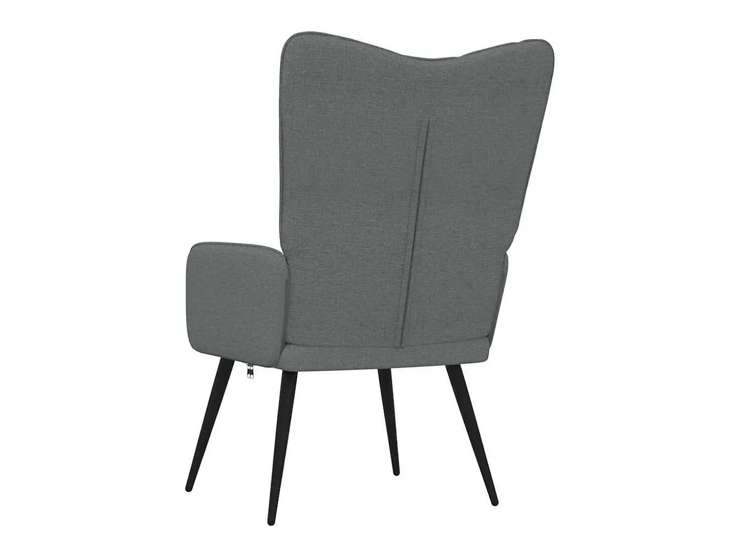 Silla de relajación de tela gris oscuro