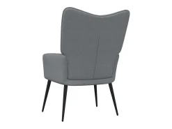 Silla de relajación de tela gris claro