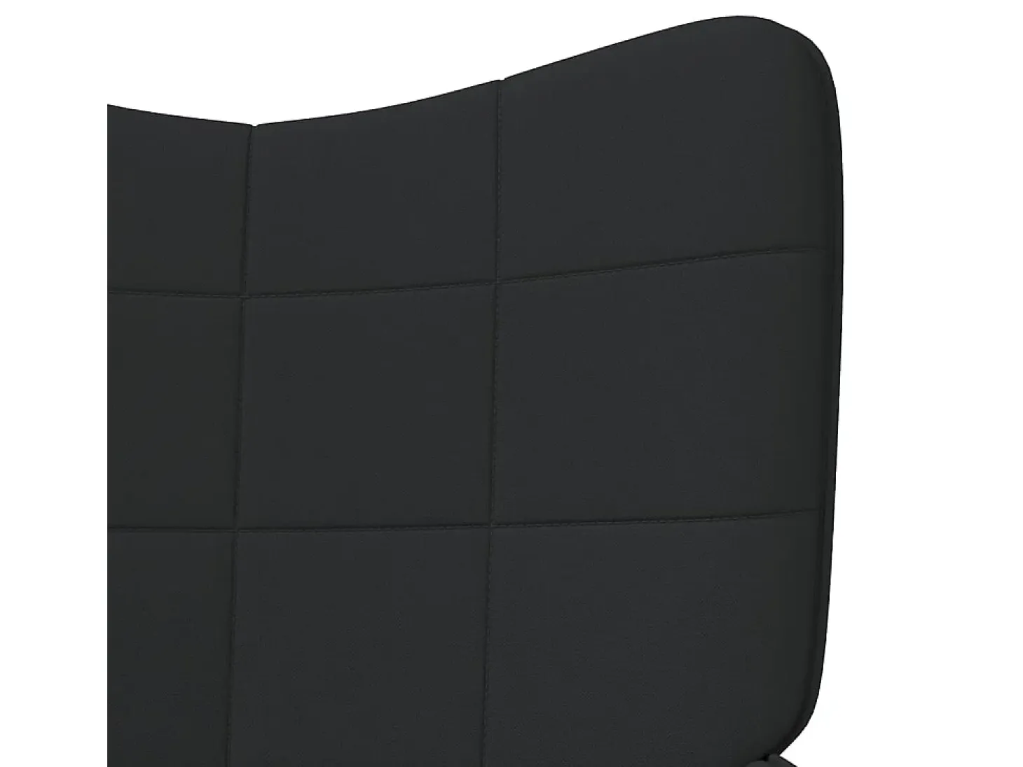 Silla de relajación de tela negro