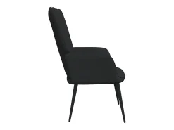 Silla de relajación de tela negro