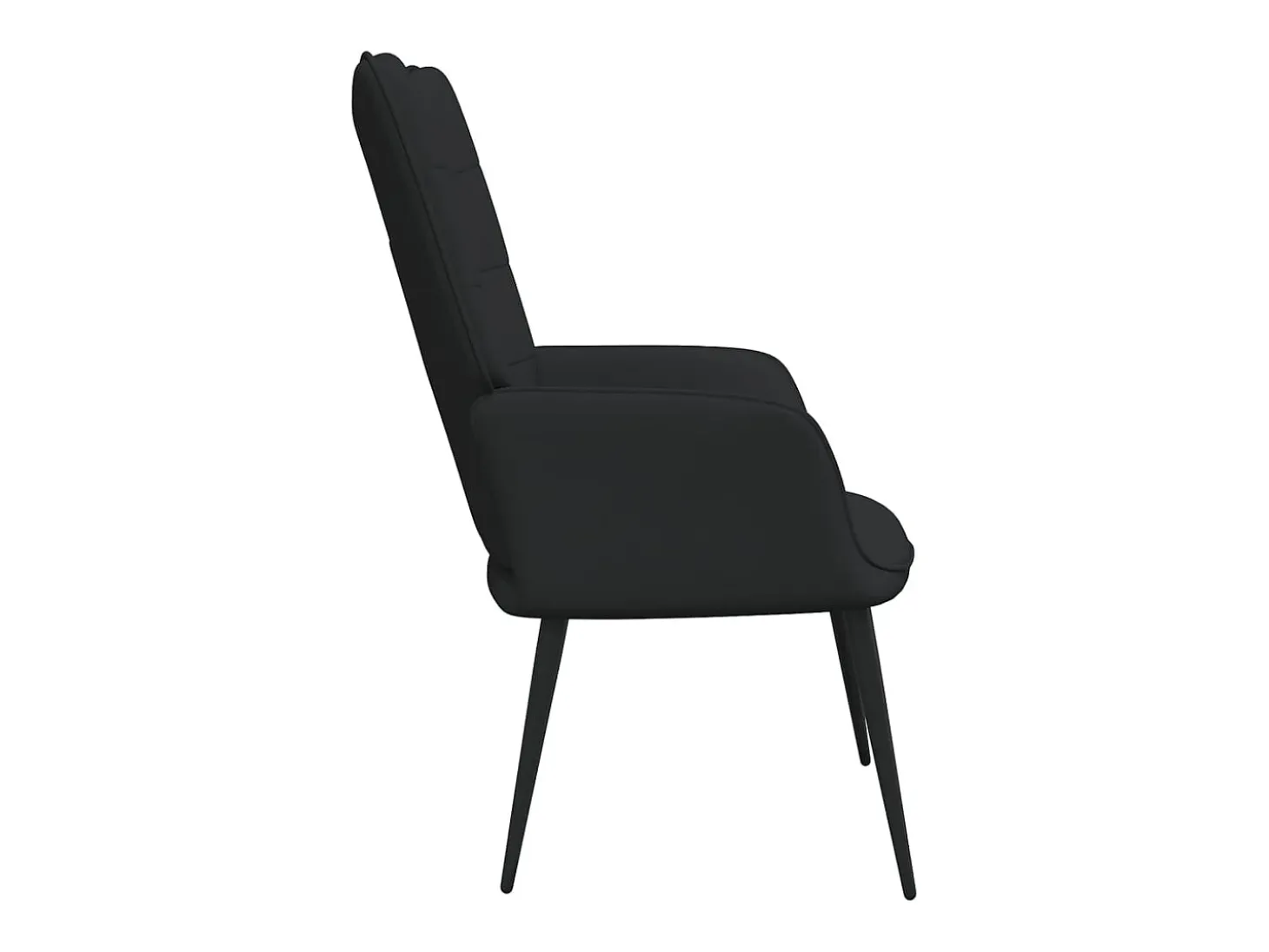 Silla de relajación de tela negro