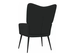 Silla de relajación de tela negro