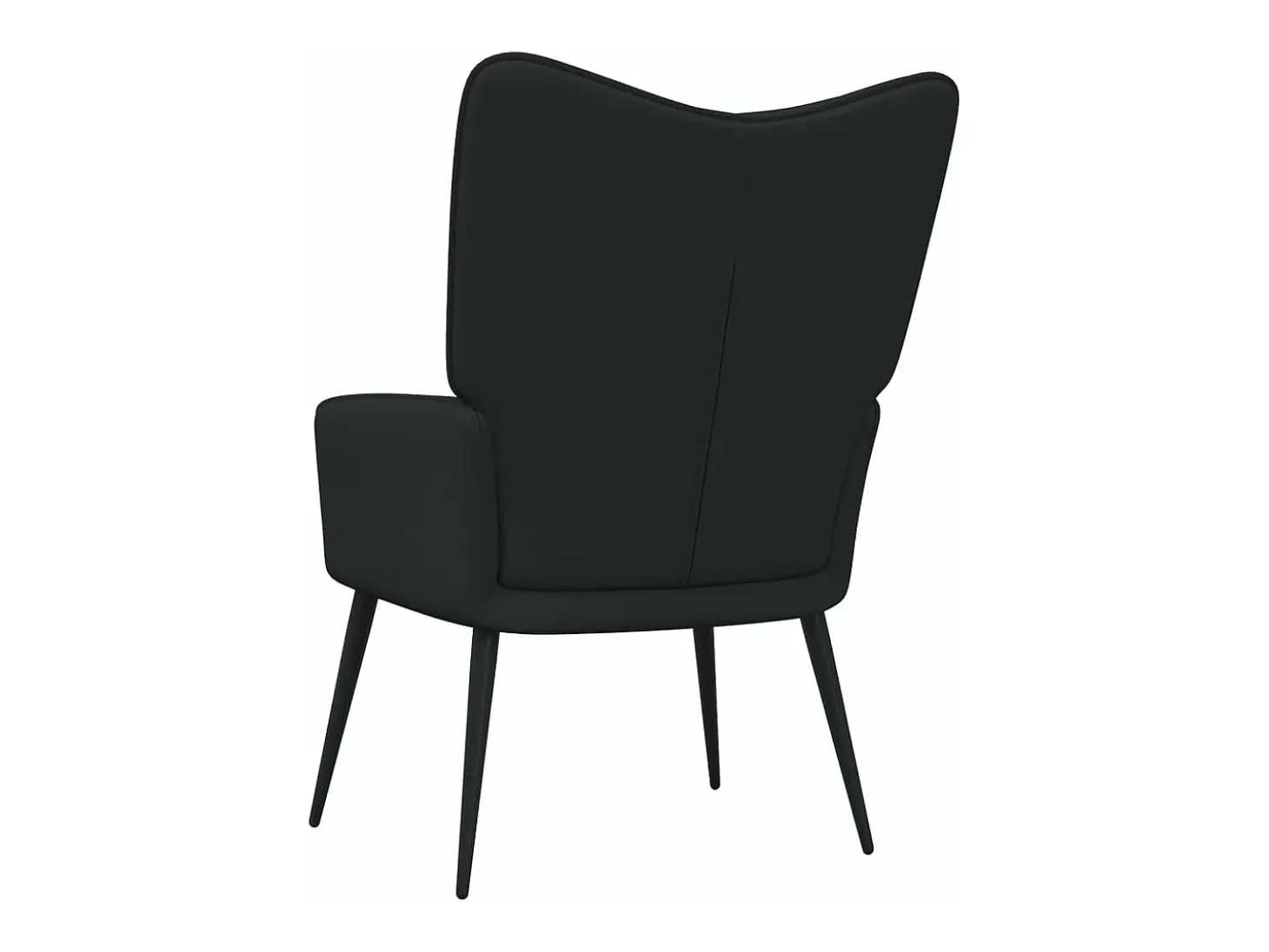 Silla de relajación de tela negro