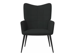 Silla de relajación de tela negro