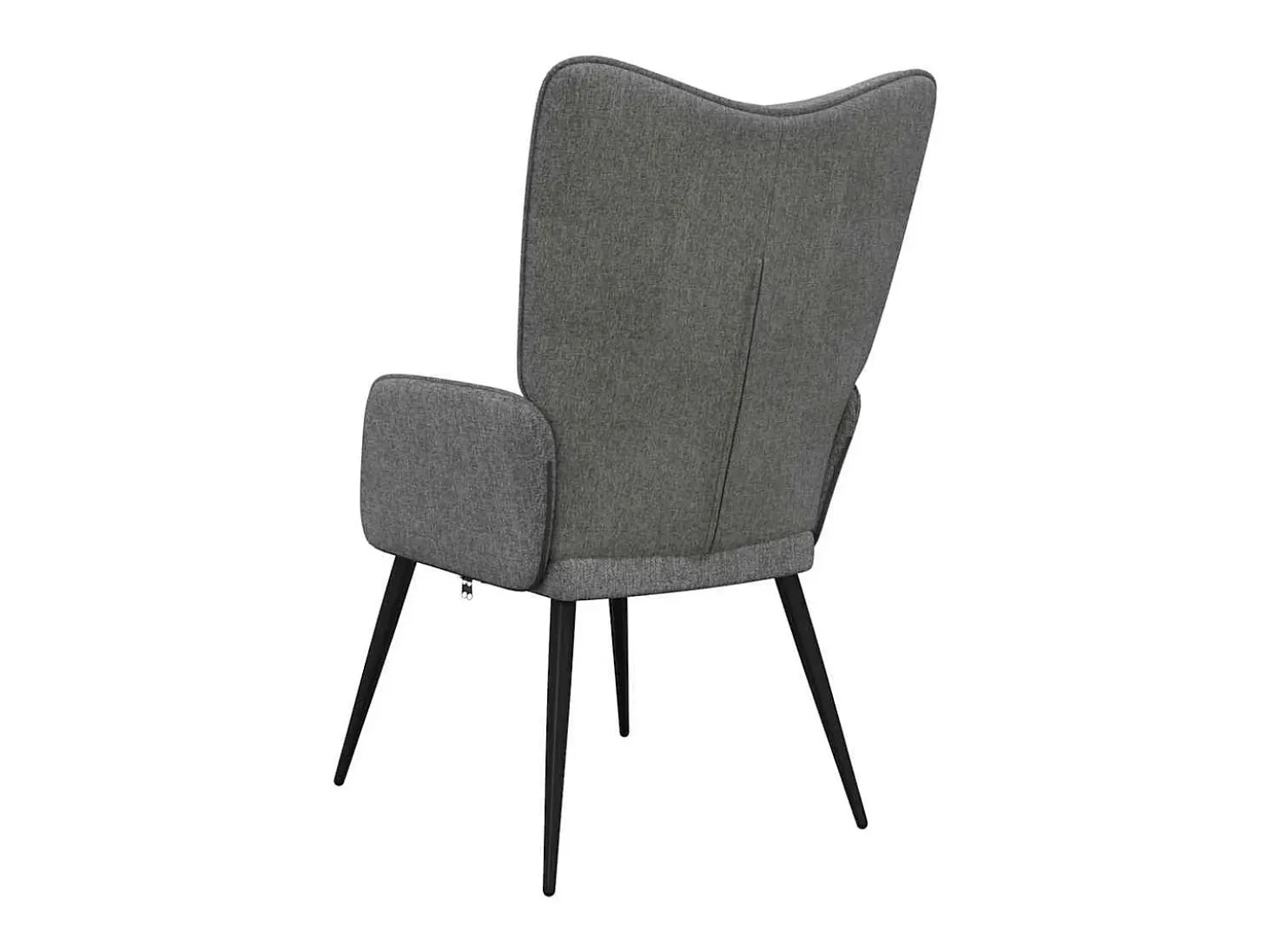 Silla de relajación de tela gris oscuro