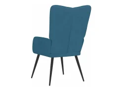 Silla de relajación de terciopelo azul