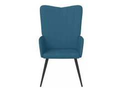 Silla de relajación de terciopelo azul