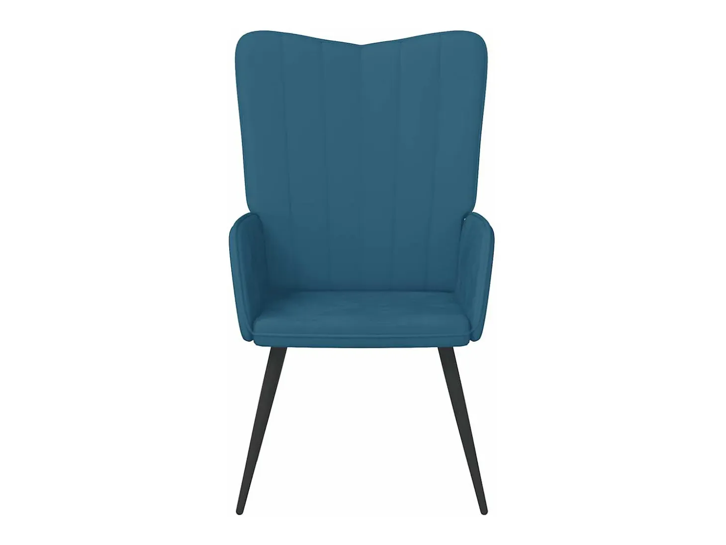 Silla de relajación de terciopelo azul