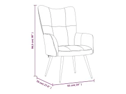 Silla de relajación de terciopelo amarillo mostaza