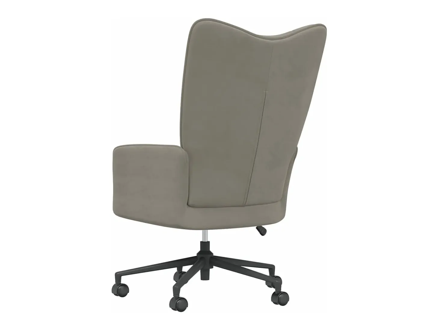 Silla de relajación de terciopelo gris claro