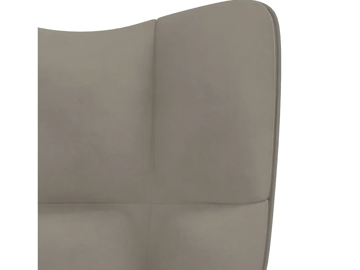 Silla de relajación de terciopelo gris claro